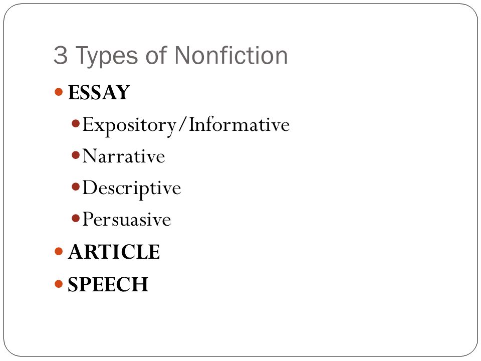 Types of Nonfiction Writing (Made Easy)